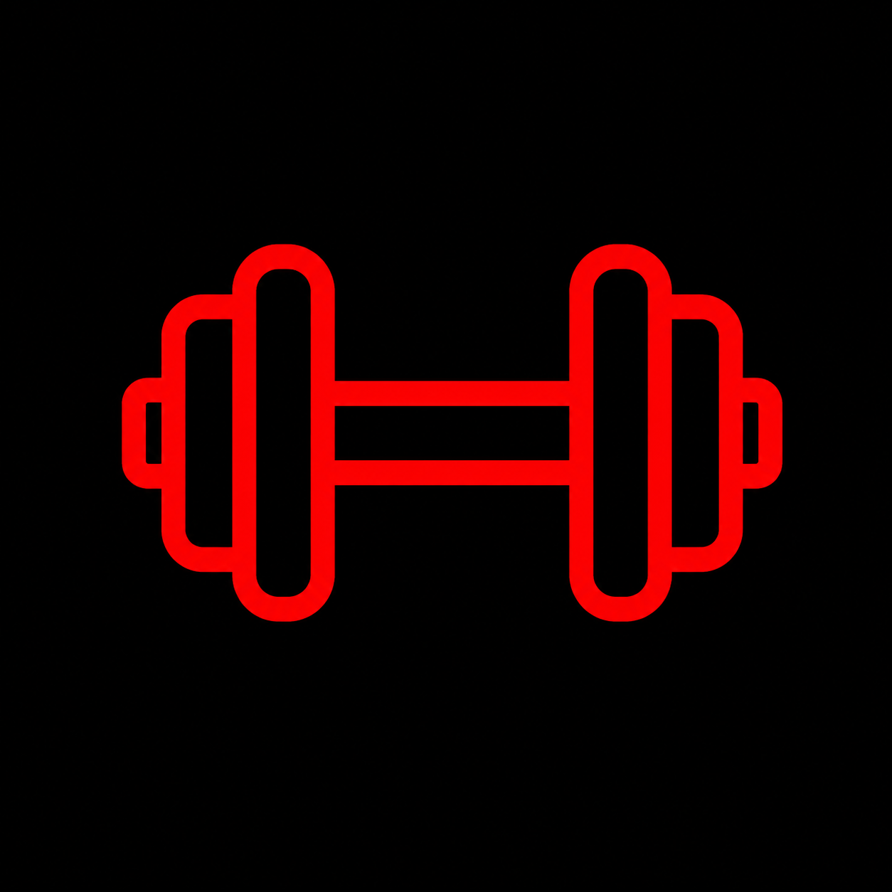 Customized Training Program Icon Dumbbell icon representing customized personal training programs tailored to individual goals.