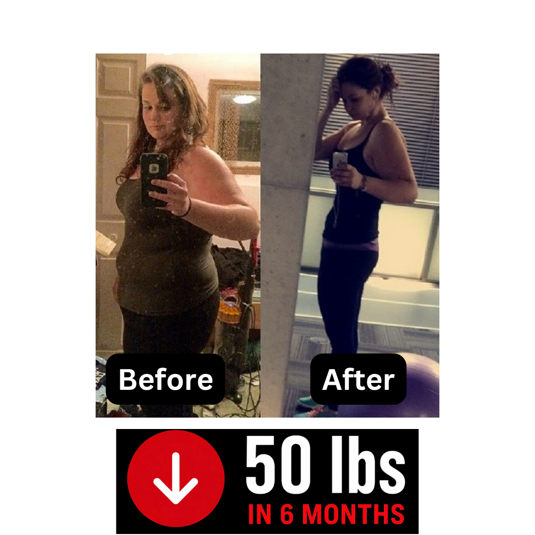 Before and after weight loss transformation of Mario Ortiz client Lisa, who lost 50 lbs in 6 months through customized personal training and nutrition coaching.